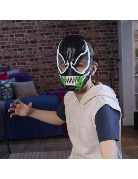 G1828,Marvel Spiderman Masca Glow In The Dark Venom Interactiva