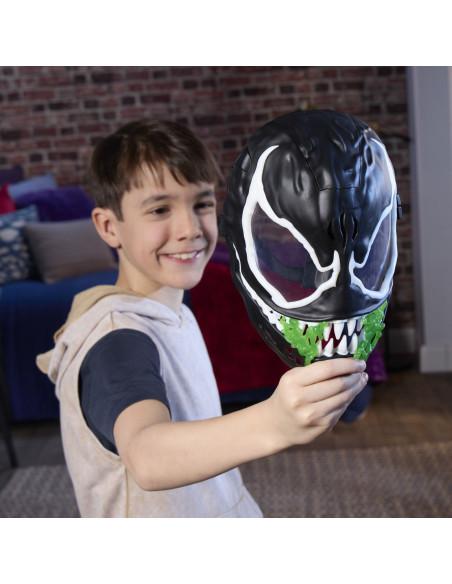 G1828,Marvel Spiderman Masca Glow In The Dark Venom Interactiva