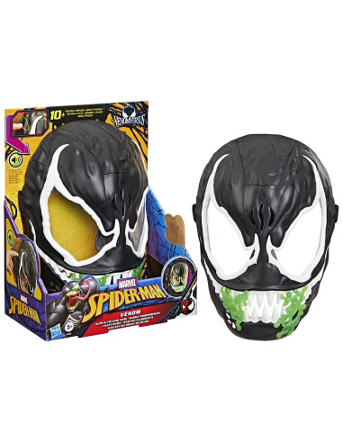 G1828,Marvel Spiderman Masca Glow In The Dark Venom Interactiva