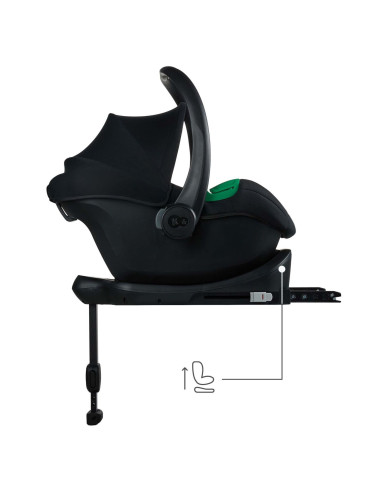 KCMIPRFX2BLK000,Scoica Auto Kinderkraft Mink Pro 2 I-size 40-75 Cm + Baza Zestaw Black