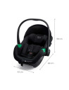 KCMIPRFX2BLK000,Scoica Auto Kinderkraft Mink Pro 2 I-size 40-75 Cm + Baza Zestaw Black