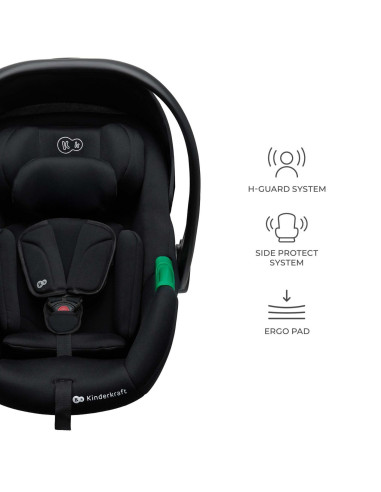 KCMINPR2BLK0000,Scoica Auto I-size, 40-87 Cm, Kinderkraft Mink Pro2, Black