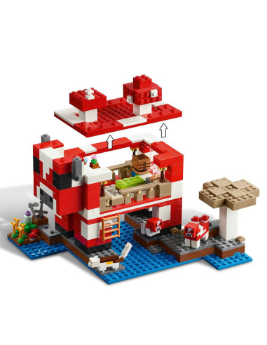 LEGO-21270,Lego Minecraft Casa Mooshroom 21270