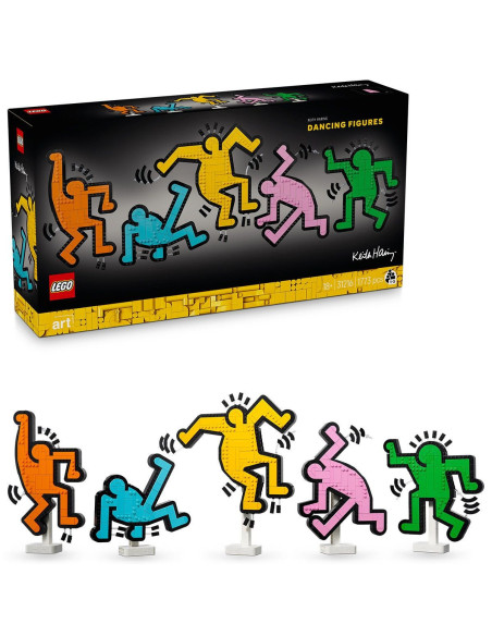 LEGO-31216,Lego Art Keith Haring Figurine Care Danseaza 31216
