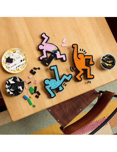 LEGO-31216,Lego Art Keith Haring Figurine Care Danseaza 31216