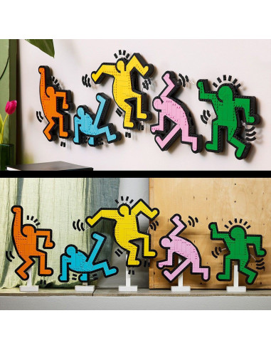 LEGO-31216,Lego Art Keith Haring Figurine Care Danseaza 31216