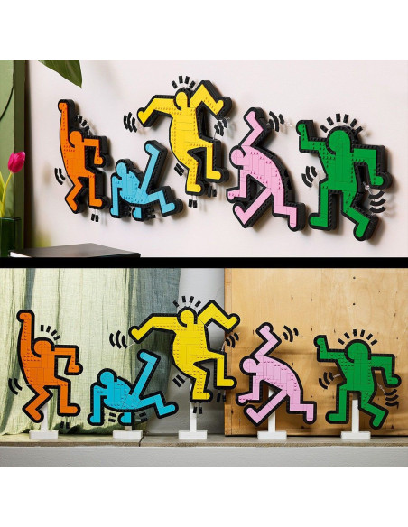 LEGO-31216,Lego Art Keith Haring Figurine Care Danseaza 31216
