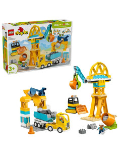 LEGO-10476,Lego Duplo Santier Si Vehicule De Constructii 3 In 1 10476