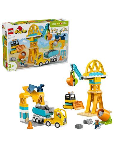 LEGO-10476,Lego Duplo Santier Si Vehicule De Constructii 3 In 1 10476