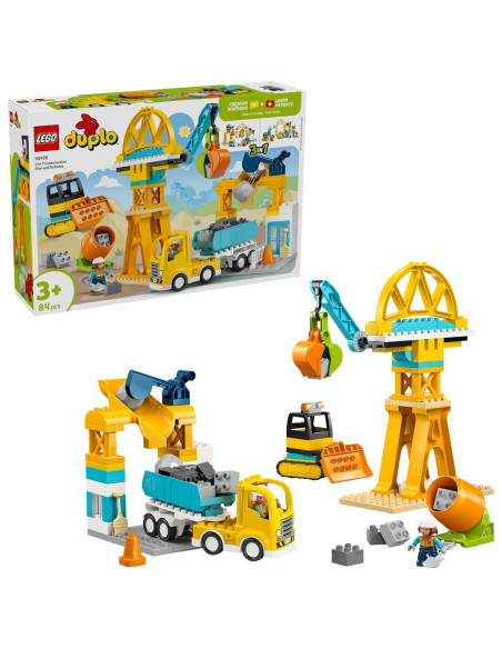 LEGO-10476,Lego Duplo Santier Si Vehicule De Constructii 3 In 1 10476