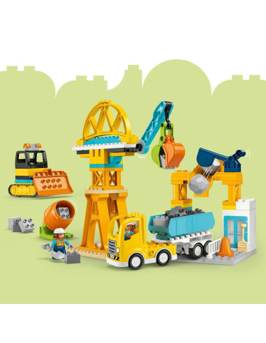 LEGO-10476,Lego Duplo Santier Si Vehicule De Constructii 3 In 1 10476