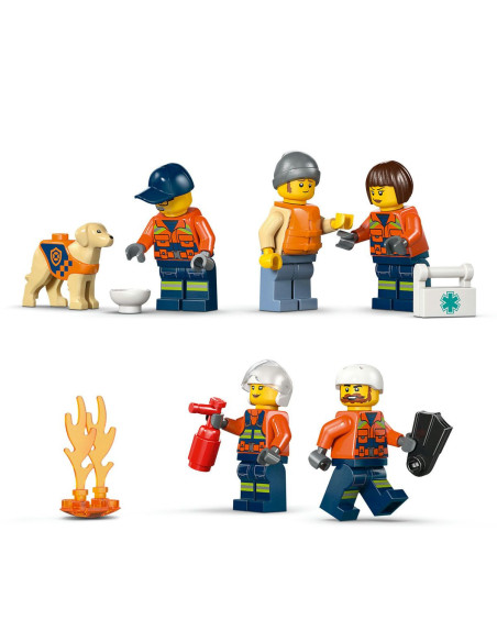 LEGO-60504,Lego City Barca De Salvare Si Elicopter Ale Pazei De Coasta 60504