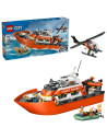 LEGO-60504,Lego City Barca De Salvare Si Elicopter Ale Pazei De Coasta 60504