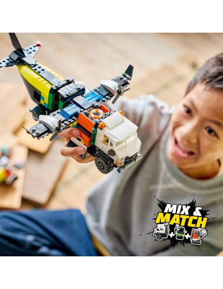 LEGO-60505,Lego City Avion Autospeciala De Service Si Aeroglisor In Versiuni Adaptate 60505