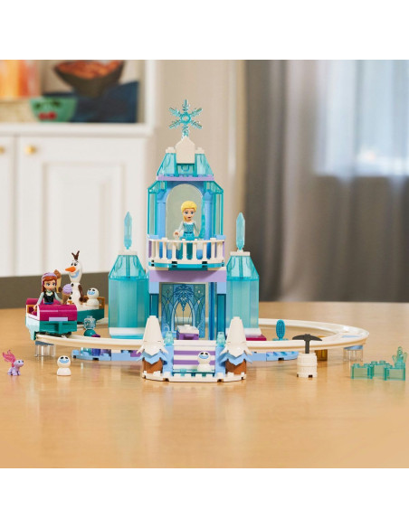 LEGO-43281,Lego Disney Frozen Aventura Cu Sania Pe Sine La Castelul De Gheata Al Elsei 43281
