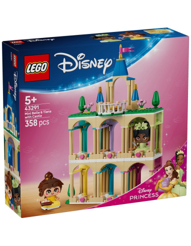 LEGO-43291,Lego Disney Princess Miniprintesele Belle Si Tiana La Castel 43291