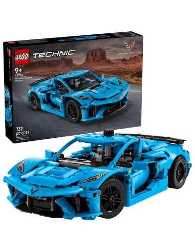 LEGO-42217,Lego Technic Chevrolet Corvette Stingray Albastru 42217