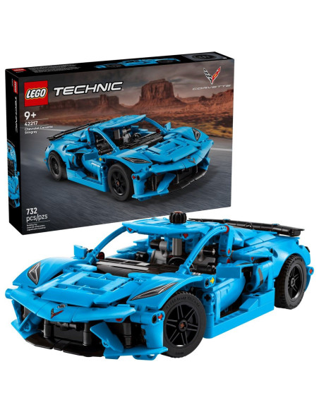 LEGO-42217,Lego Technic Chevrolet Corvette Stingray Albastru 42217
