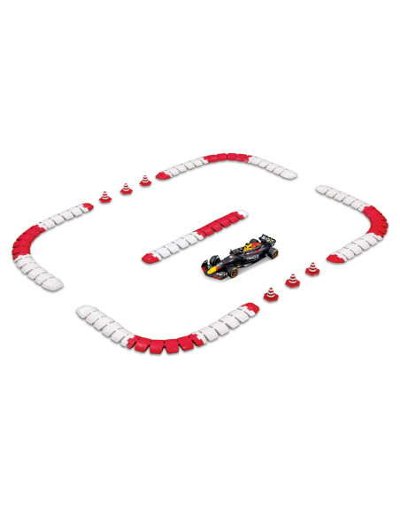 MST82672,Maisto Set Pista Construibila Cu Masinuta Oracle Red Bull Racing Rb20 Rc Cu Telecomanda 2.4ghz Scara 1 La 41