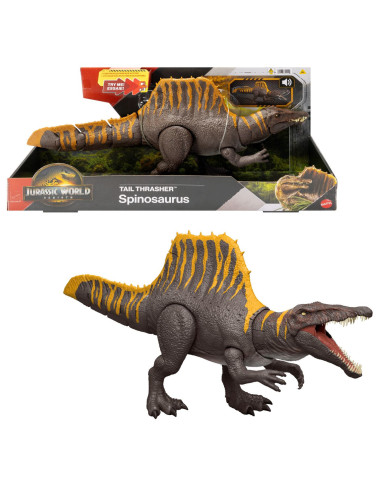 MTJGB56,Jurassic World Rebirth Tail Thrasher Dinozaur Spinosaurus Interactiv Cu Miscari Si Sunete