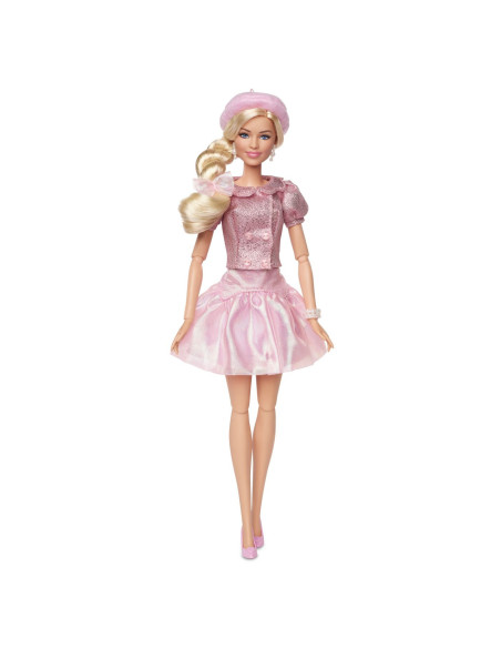 MTJBJ53,Barbie The Movie Papusa Barbie Cu Rochie Roz