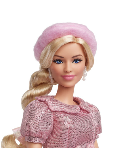 MTJBJ53,Barbie The Movie Papusa Barbie Cu Rochie Roz