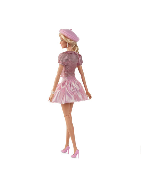 MTJBJ53,Barbie The Movie Papusa Barbie Cu Rochie Roz