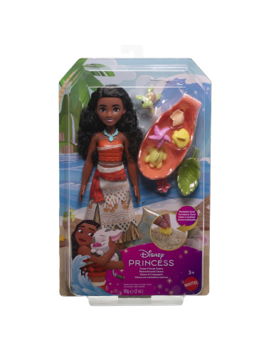 MTJFT12,Disney Princess Set Papusa Vaiana Si Prietenii Din Ocean Cu Nisip Modelabil Si Accesorii