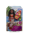 MTJFT12,Disney Princess Set Papusa Vaiana Si Prietenii Din Ocean Cu Nisip Modelabil Si Accesorii