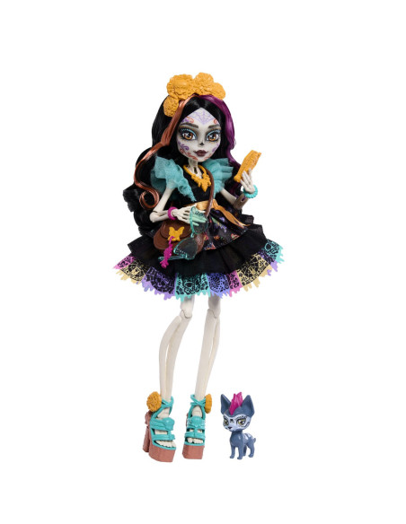 MTJHK34,Monster High Papusa Skelita Calaveras Cu Accesorii