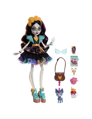 MTJHK34,Monster High Papusa Skelita Calaveras Cu Accesorii