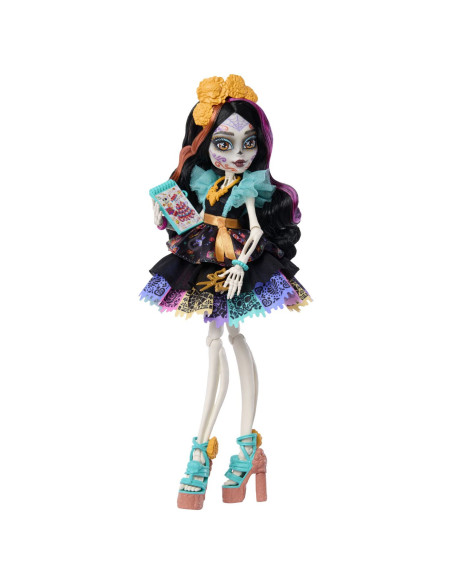 MTJHK34,Monster High Papusa Skelita Calaveras Cu Accesorii