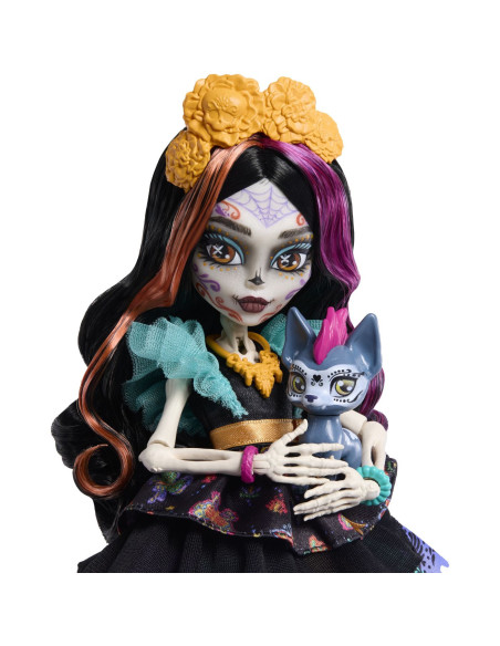 MTJHK34,Monster High Papusa Skelita Calaveras Cu Accesorii