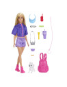 MTJJV59,Barbie Family And Friends Set Papusa Barbie Malibu Si Accesorii Aventuri In Aer Liber