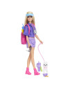 MTJJV59,Barbie Family And Friends Set Papusa Barbie Malibu Si Accesorii Aventuri In Aer Liber
