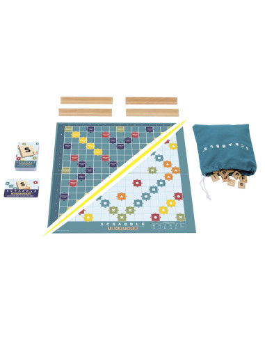MTJLJ65,Joc Scrabble 2 In 1 Din Lemn In Limba Romana