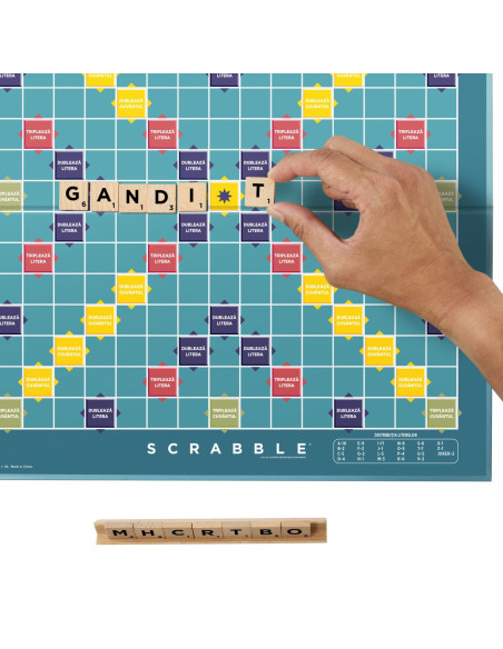 MTJLJ65,Joc Scrabble 2 In 1 Din Lemn In Limba Romana
