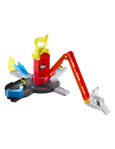 MTJHL95,Hot Wheels City Set De Joaca Super Statie De Pompieri Cu Masinuta Inclusa