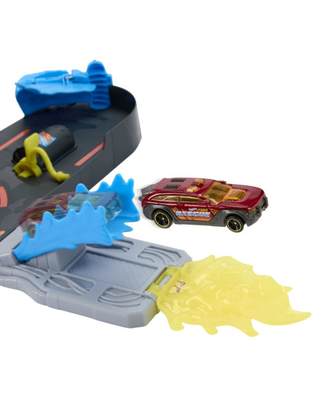MTJHL95,Hot Wheels City Set De Joaca Super Statie De Pompieri Cu Masinuta Inclusa