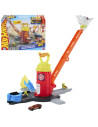 MTJHL95,Hot Wheels City Set De Joaca Super Statie De Pompieri Cu Masinuta Inclusa