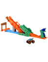 MTJJN45,Hot Wheels Monster Truck Set De Joaca Provocarea Crocodilului Cu Masinuta Mega Wrex