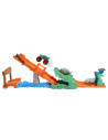 MTJJN45,Hot Wheels Monster Truck Set De Joaca Provocarea Crocodilului Cu Masinuta Mega Wrex