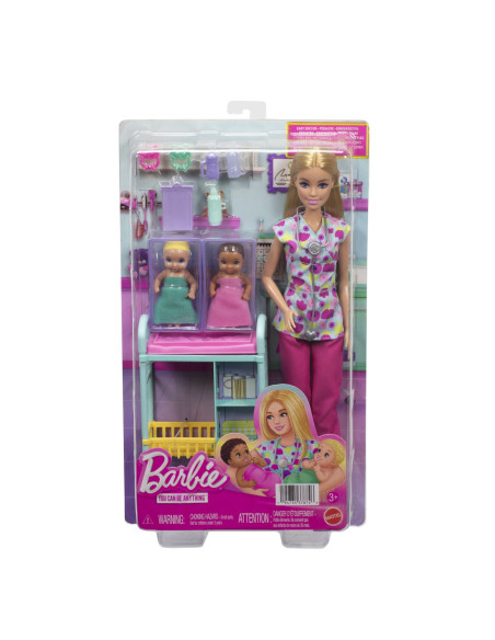MTJMK12,Barbie You Can Be Anything Papusa Doctor Pediatru Cu Accesorii