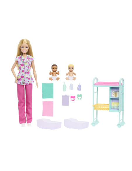 MTJMK12,Barbie You Can Be Anything Papusa Doctor Pediatru Cu Accesorii