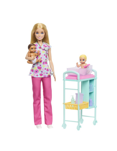MTJMK12,Barbie You Can Be Anything Papusa Doctor Pediatru Cu Accesorii