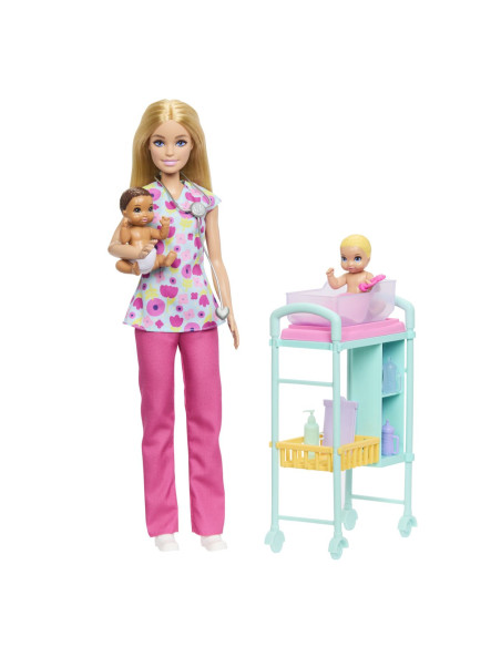 MTJMK12,Barbie You Can Be Anything Papusa Doctor Pediatru Cu Accesorii
