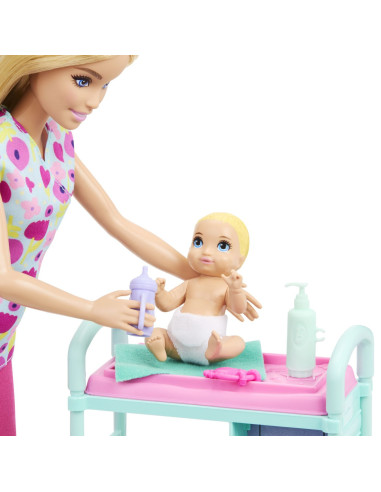 MTJMK12,Barbie You Can Be Anything Papusa Doctor Pediatru Cu Accesorii