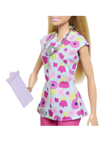 MTJMK12,Barbie You Can Be Anything Papusa Doctor Pediatru Cu Accesorii