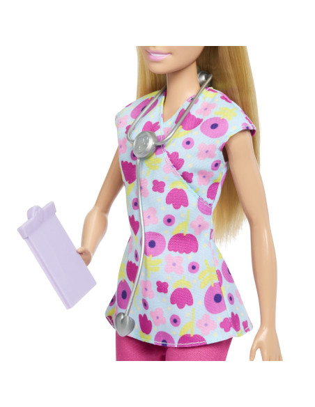 MTJMK12,Barbie You Can Be Anything Papusa Doctor Pediatru Cu Accesorii