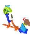 MTJLM90_JHK75,Hot Wheels Stunt Tracks Pista Pentru Cascadorii Campionul Lansarii Puternice Cu Masinuta Inclusa